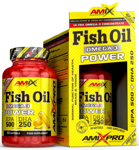 Omega 3 Amix Fish Oil Power 60 kapsułek