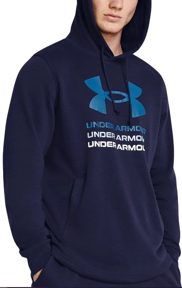 Bluza z kapturem Under Armour UA Rival Terry Graphic Hood-BLU