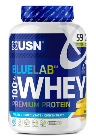 Proszki białkowe USN BlueLab 100% Whey Premium Protein banana 2kg